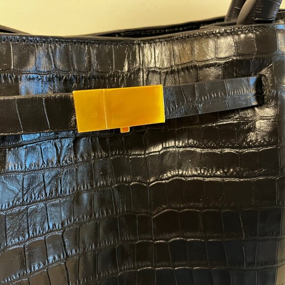 DeMellier The New York Bag Black Croc Effect Leather - Picture 4 of 15
